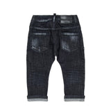 Dsquared2 Kids Jeans Nero con Lavaggio per Neonati