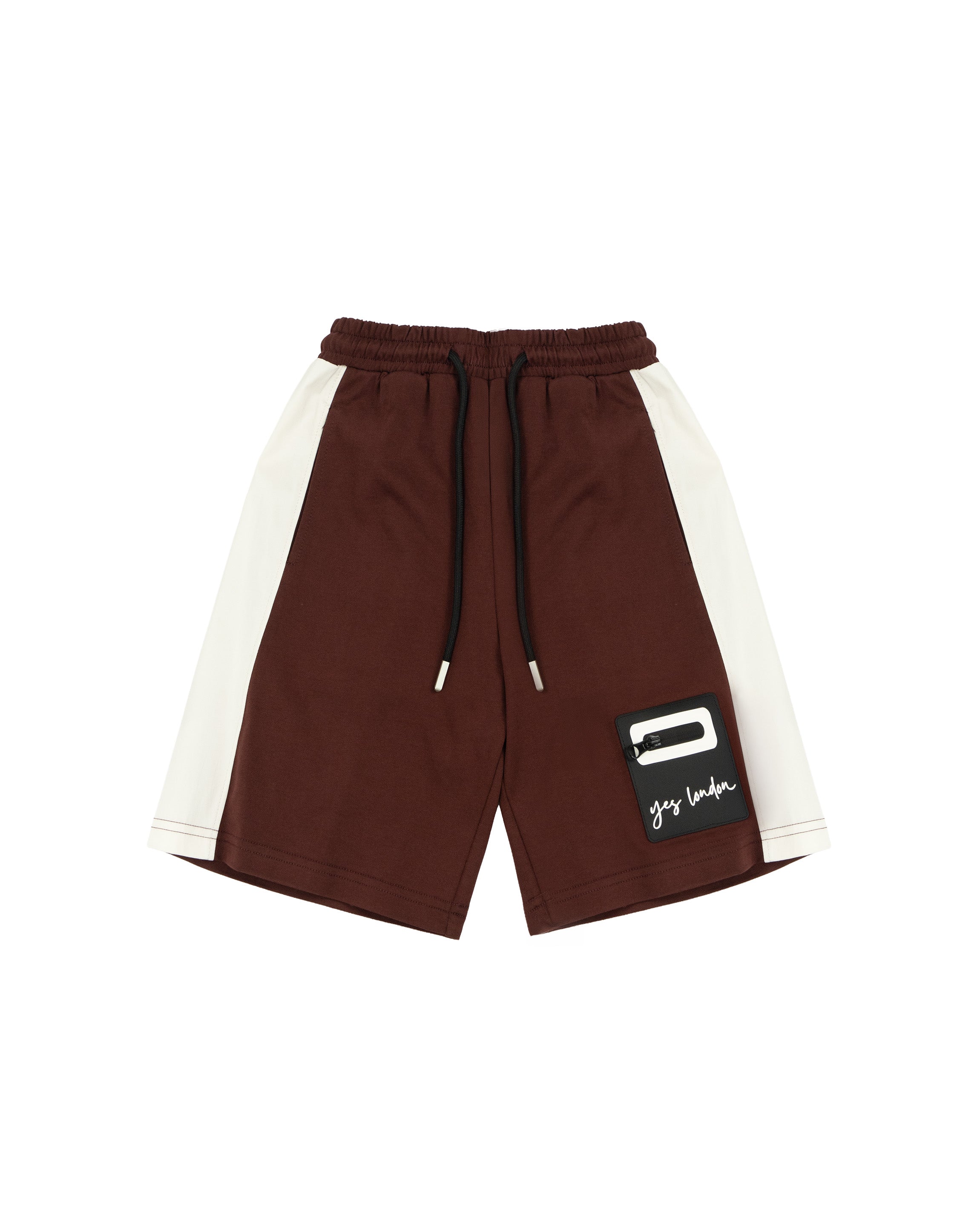 Yes London Bermuda Bordeaux con Logo per Bambini