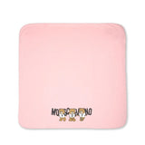 Moschino Kids Coperta Rosa con Logo Teddy Bear per Neonate