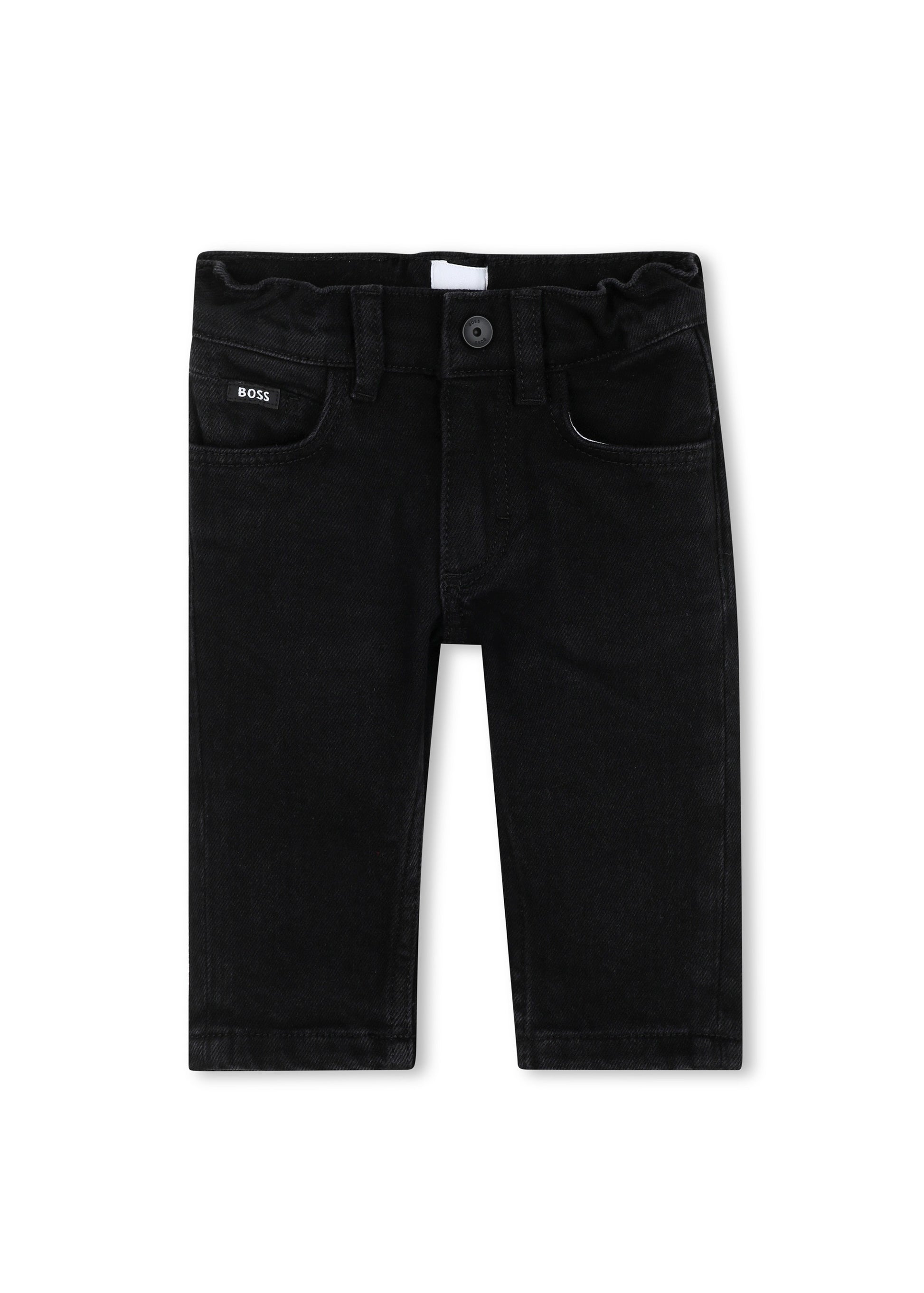 Boss Kids Denim Jeans Nero per Neonati