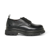 Diesel Kids Scarpa Derby Nero con Suola Spessa per Bambini