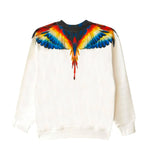 Marcelo Burlon County Of Milan Kids Felpa Girocollo Bianca per Bambini
