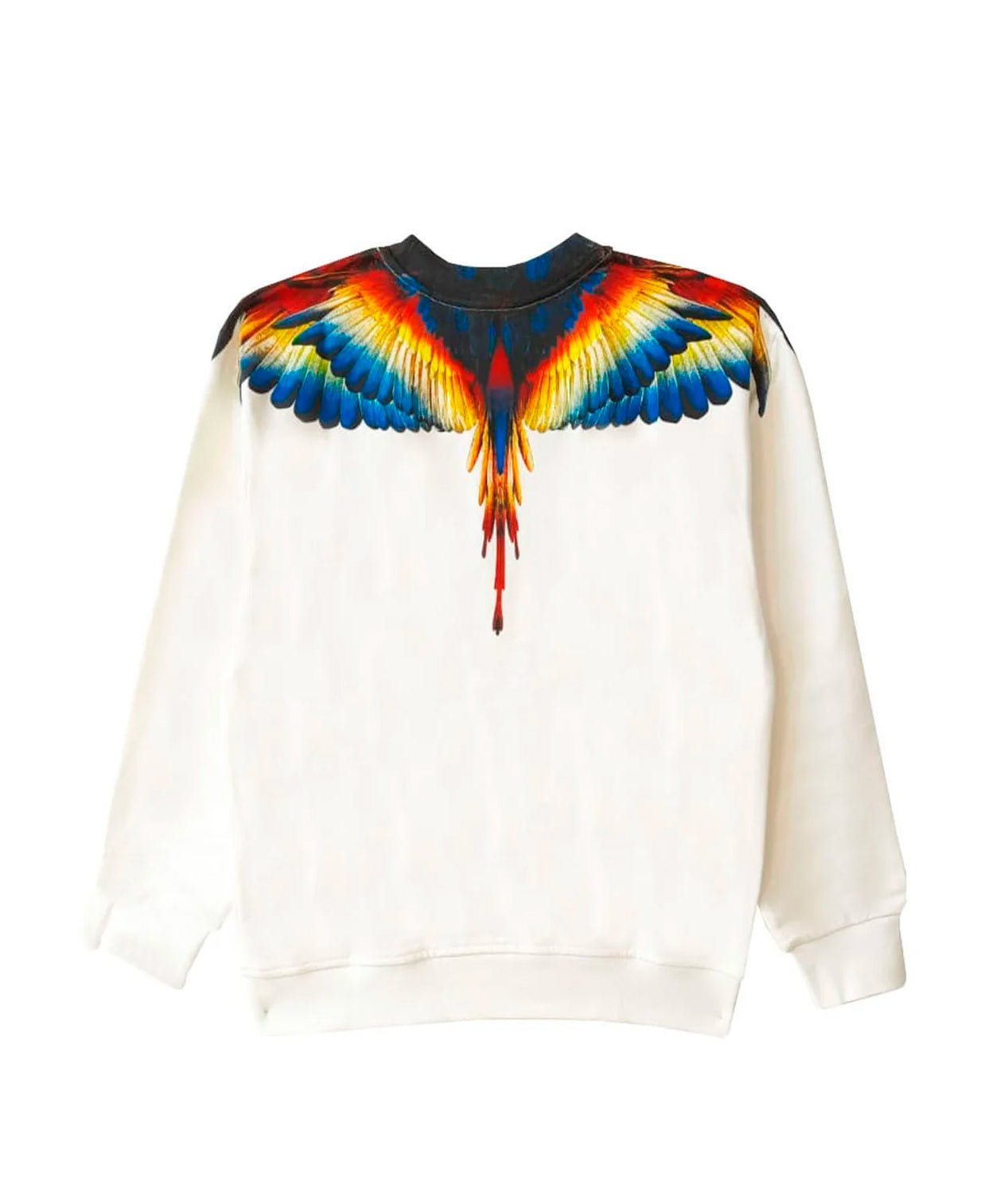 Marcelo Burlon County Of Milan Kids Felpa Girocollo Bianca per Bambini