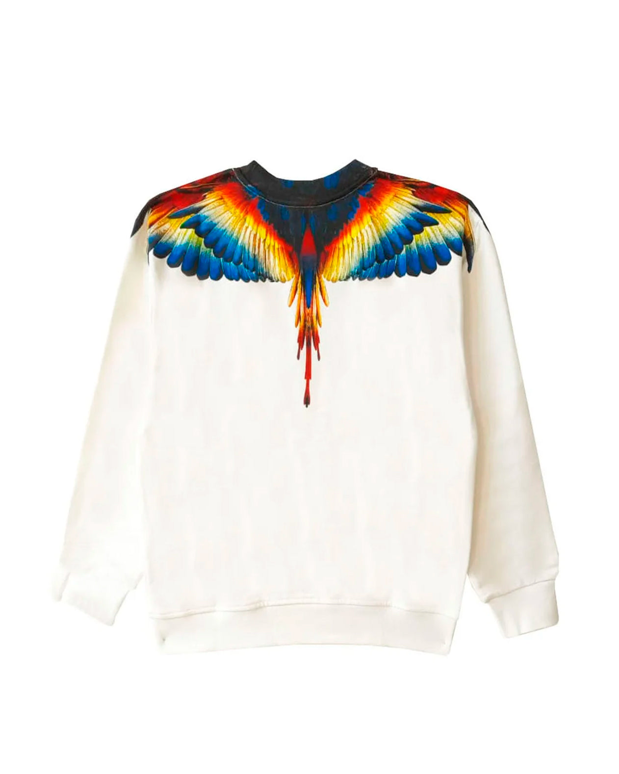 Marcelo Burlon County Of Milan Kids Felpa Girocollo Bianca per Bambini