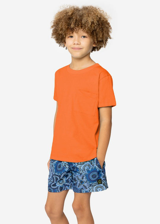 4GIVENESS T-shirt Arancione Fluo per Bambini(indossato)