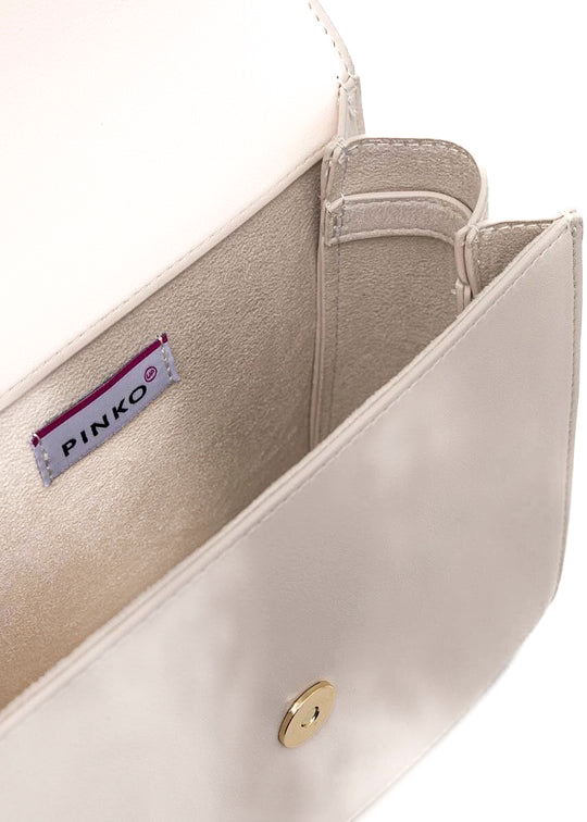 Pinko Kids Borsa a Tracolla Crema con Borchie per Bambine (dettaglio)