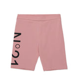 N21 Kids Ciclista Rosa con Maxi Stampa Logo Laterale per Bambine