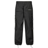John Richmond Kids Pantalone Cargo Nero con Logo per Bambini