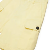 Dsquared2 Kids Short Cargo Giallo con Stampa sul Retro per Bambini