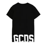 Gcds Kids T-Shirt Nera con Logo
