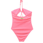 4GIVENESS Costume Monokini Fucsia con Strass per Bambine