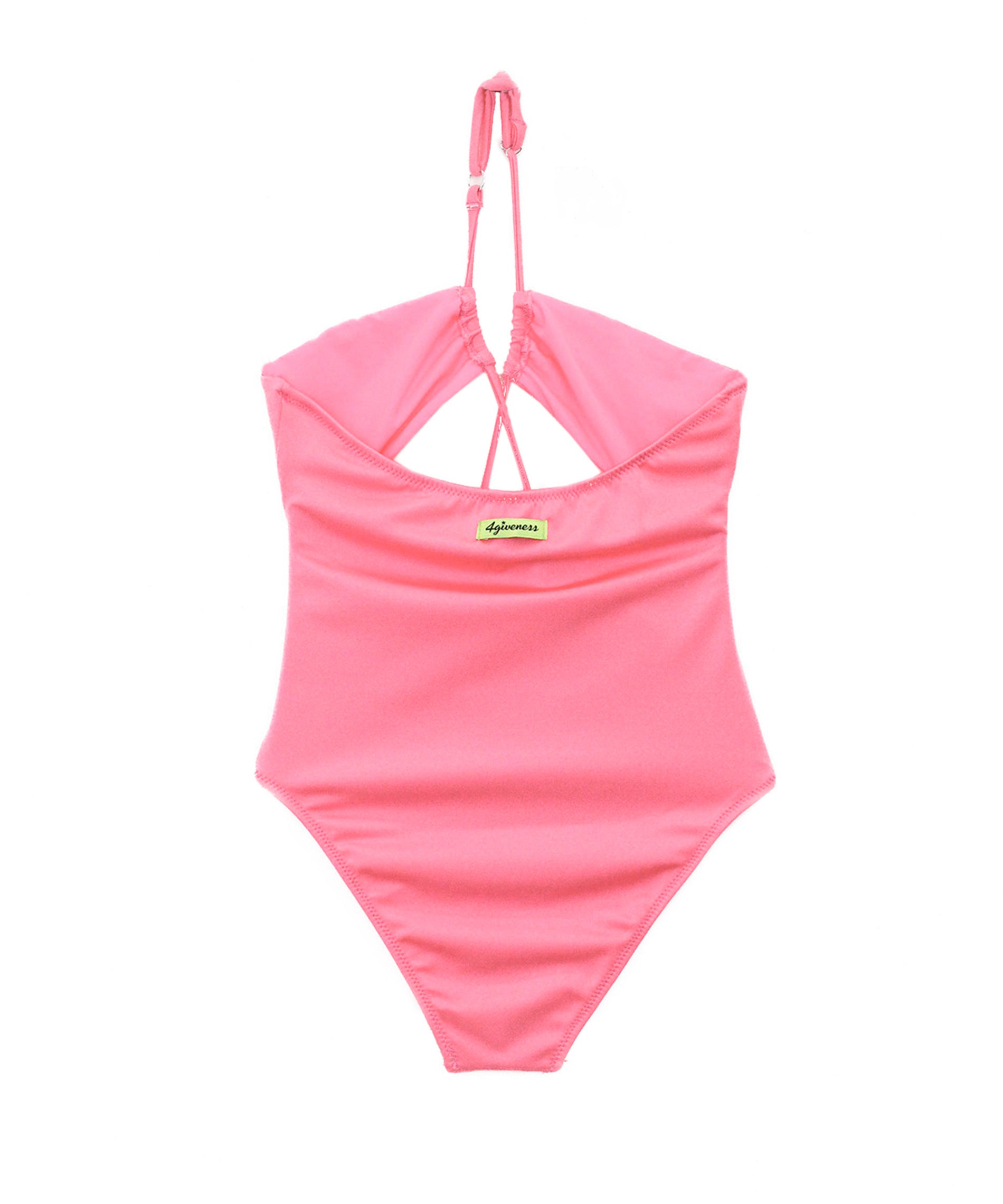 4GIVENESS Costume Monokini Fucsia con Strass per Bambine