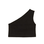 Twinset Kids Top Nero con Logo per Bambine