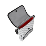 Sprayground Kids Borsa con Traccolla Bianca con Logo Shark per Bambini