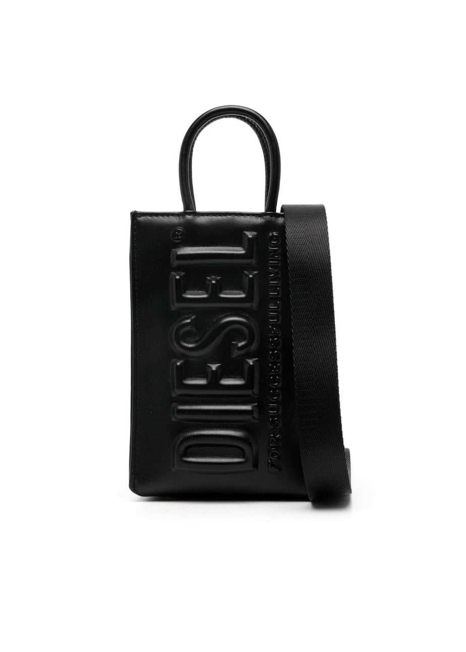 Diesel Kids Borsa Tte Dsl 3d Nera per Bambine