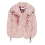Roberto Cavalli Kids Pelliccia Rosa con Decorazione Nastro per Bambine