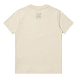 Yes London Kids T-Shirt Panna con Patch sul Retro per Bambini