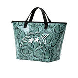 F**K Kids Maxi Borsa Mare Fantasia Azzurro per Bambine