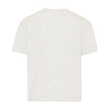 Palm Angels Kids T-Shirt Grigio con Logo Teddy per Bambine