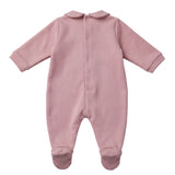 Elisabetta Franchi La Mia Bambina Tutina Felpa Marshmallow con Logo per Neonate