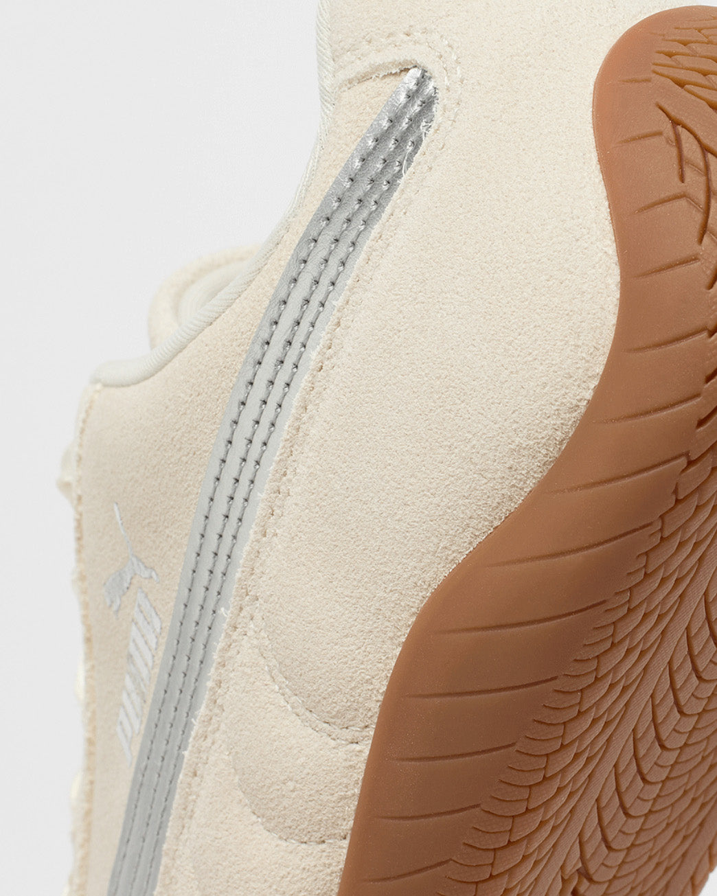 Puma Sneakers Bianche con dettaglio Argento per Bambine