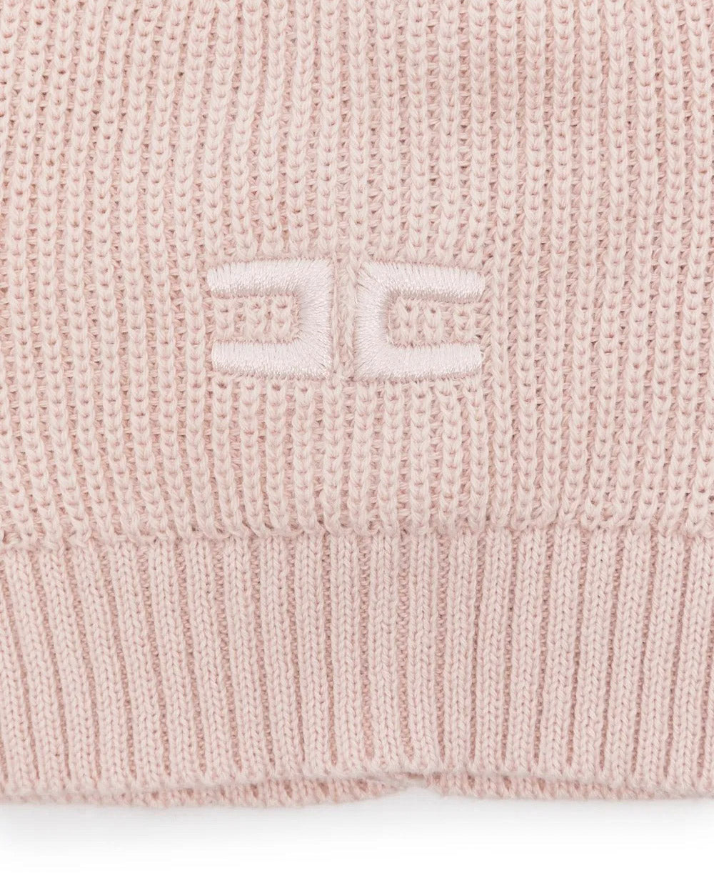 Elisabetta Franchi La Mia Bambina Cappello Rosa con Logo per Neonate