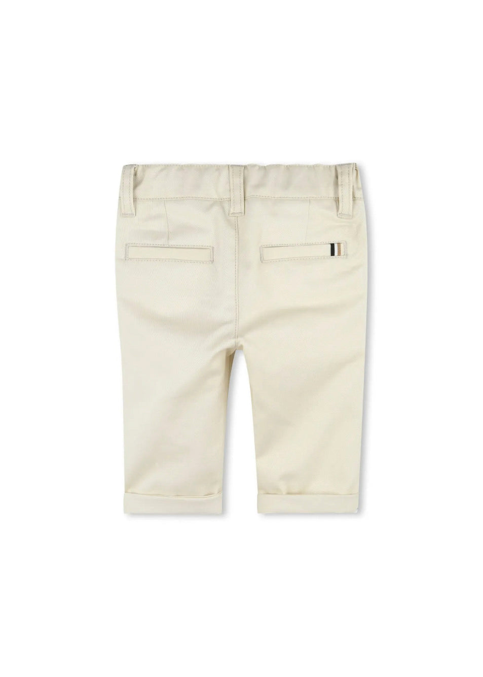 Boss Kids Pantaloni Sabbia Chiari per Neonati (retro)