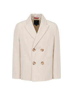 Fay Kids Giacca Doppio Petto Beige per Bambini