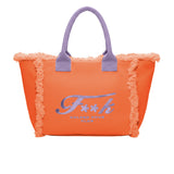 F**K Kids Maxi Orange and Purple Bag for Girls