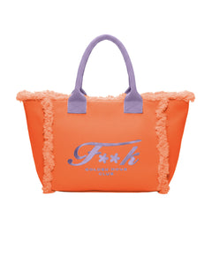 F**K Kids Maxi Orange and Purple Bag for Girls