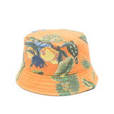 Roberto Cavalli Kids Bucket a Fantasia Arancio per Neonati