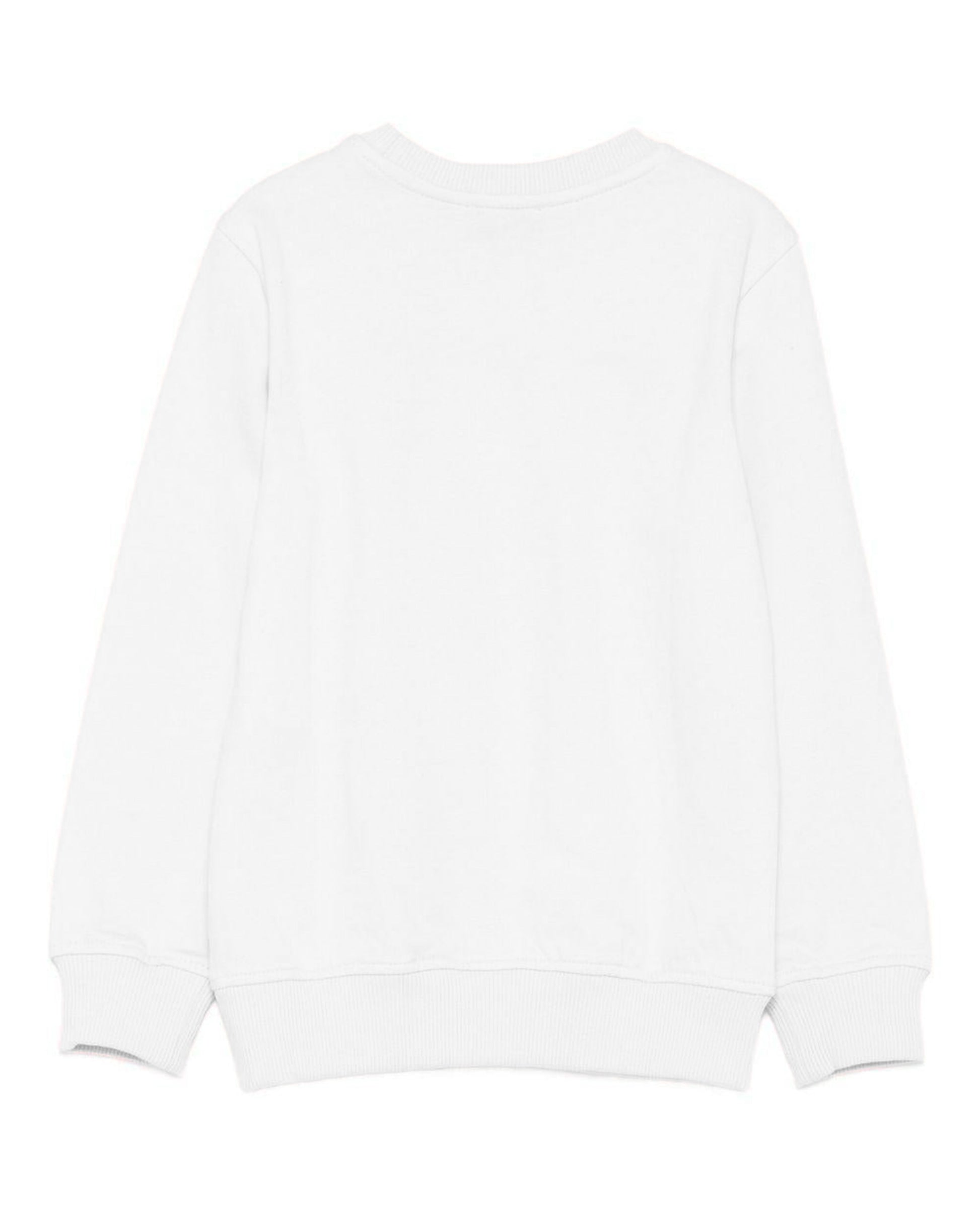 Moschino Kids Felpa Girocollo con Patch per Bambini