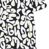 Msgm Kids Camicia Nero con Logo All-Over per Bambini