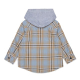 Diesel Kids Camicia Fantasia Azzurro Polvere per Neonati