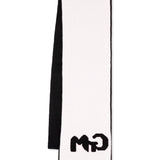 MSGM Kids Sciarpa Nera/Bianca con Intarso Logo per Bambine (retro)