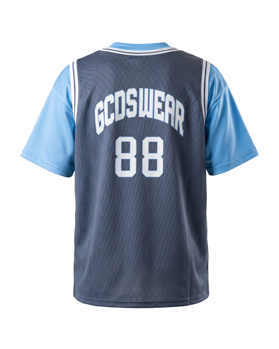 Gcds Kids T-Shirt Blu Notte e Azzurro per Bambini