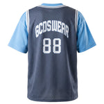 Gcds Kids T-Shirt Blu Notte e Azzurro per Bambini