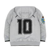 Barrow Kids Felpa Niagara Mist con Cappucio e Stampa 'Napoli' Unisex per Bambini