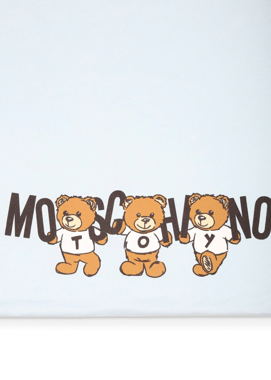 Moschino Kids Coperta Cielo con Logo Teddy Bear per Neonati (dettaglio)