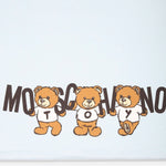Moschino Kids Coperta Cielo con Logo Teddy Bear per Neonati (dettaglio)
