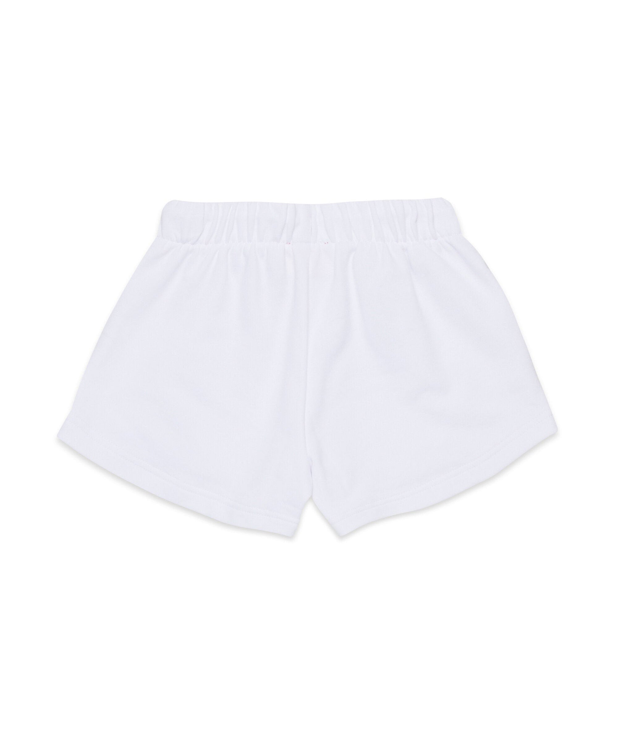 Diesel Kids Shorts Bianco con Micro Oval D per Bambine