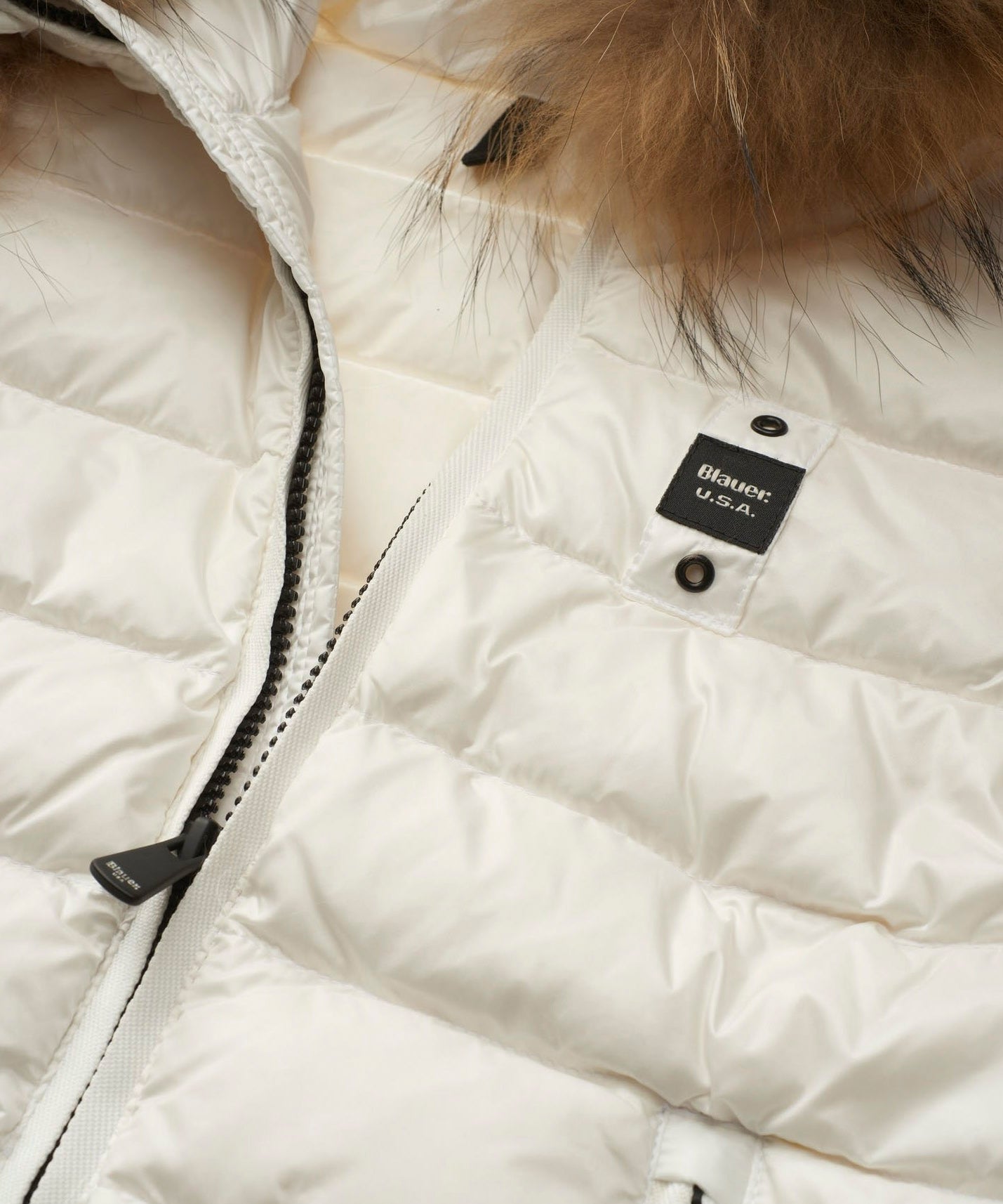 Blauer Kids Giubbino Bianco con Pelliccia Arcadia per Bambine (dettaglio)