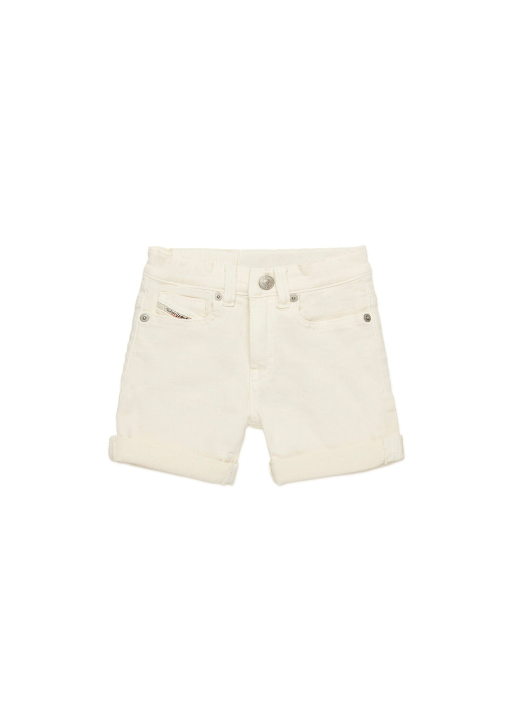 Diesel Kids Short in JoggJeans Panna per Neonati