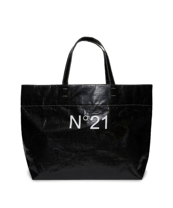 N°21 Kids Borsa Shopper con Logo Nera
