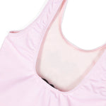 Moschino Kids Costume Monokini Rosa con Logo Teddy Bear per Neonate (dettaglio)