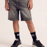 Diesel Kids Bermuda in Denim Scuro per Bambini