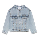 Moschino Kids Giubbino Jeans con Stampa per Bambini