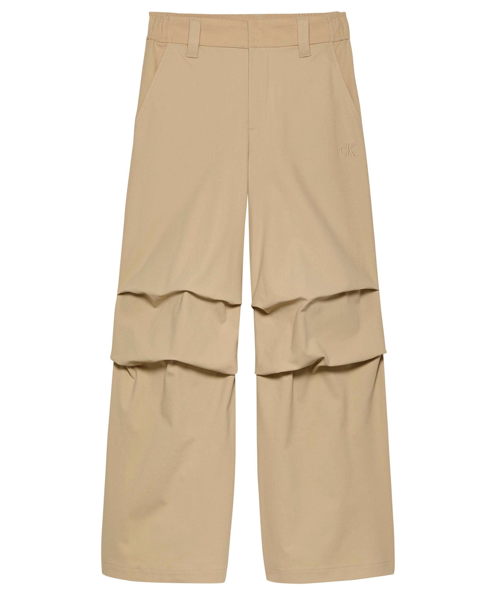 Calvin Klein Kids Pantaloni Beige Parachute per Bambini