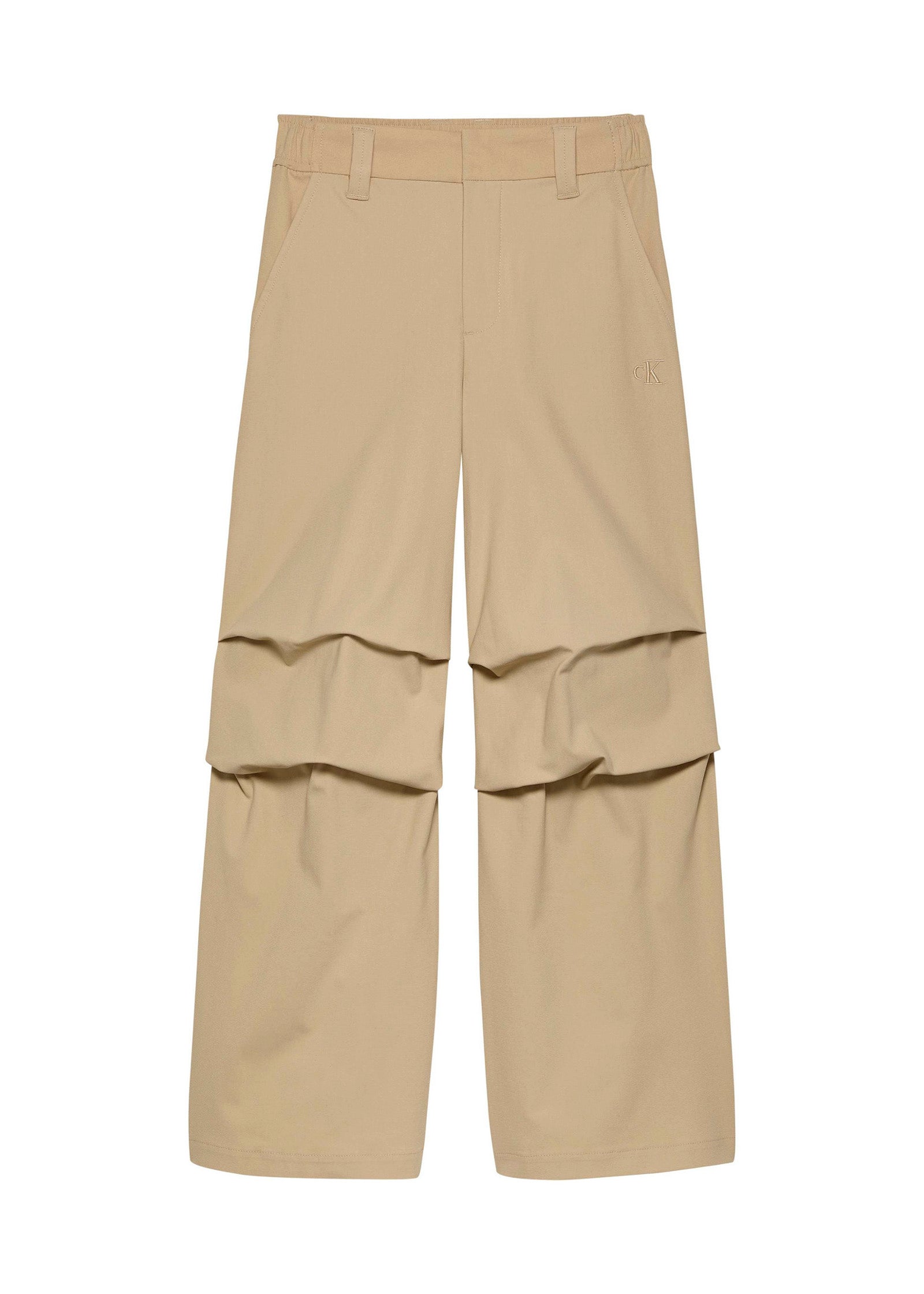 Calvin Klein Kids Pantaloni Beige Parachute per Bambini