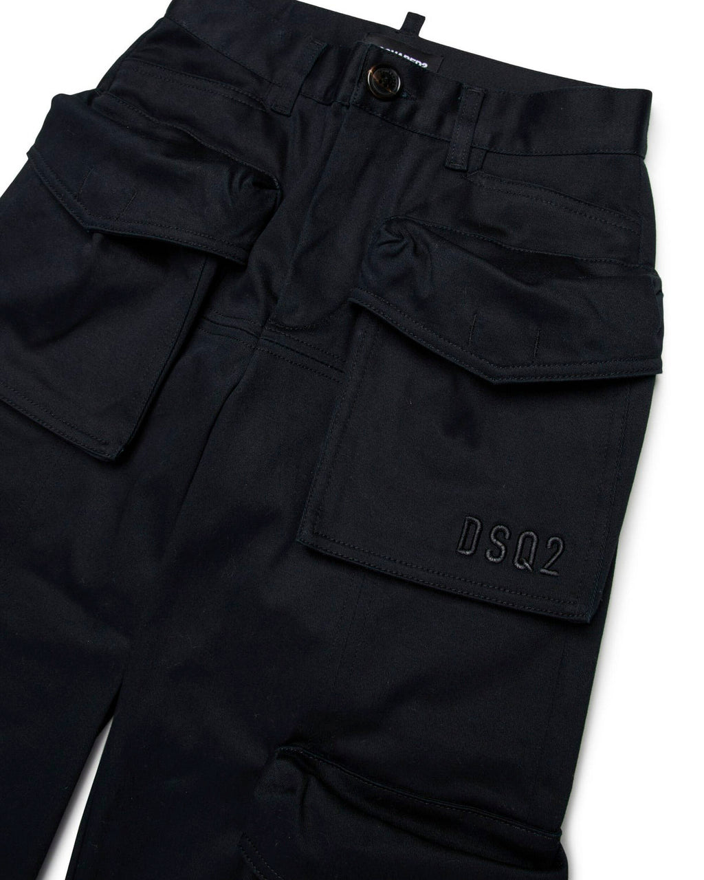 Dsquared2 Kids Pantaloni Cargo Neri per Bambini